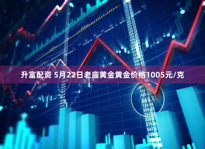 升富配资 5月22日老庙黄金黄金价格1005元/克