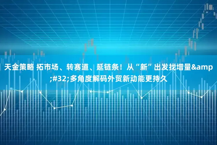 天金策略 拓市场、转赛道、延链条!从“新”出发找增量 多角度解码外贸新动能更持久